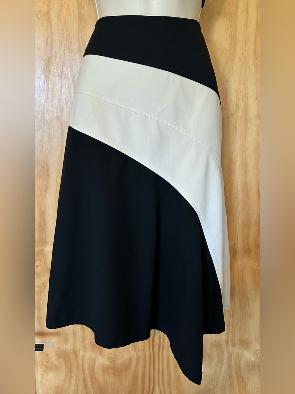 The Limited Color Block Asymmetrical Skirt Size 2 Like New